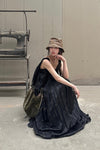 Mutedance 24 Spring/Summer Flower-dyed Silk Sling Dress Series MD-MD24SS26-S sepia PM140